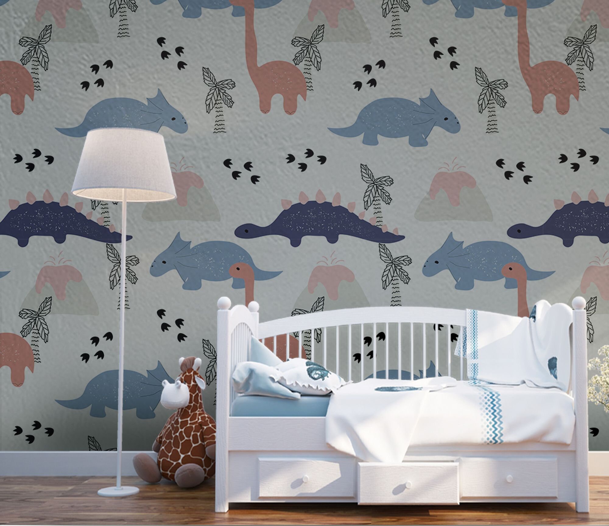 Dinosaur Child Room Wallpaper Large Wall Mural (CR65)