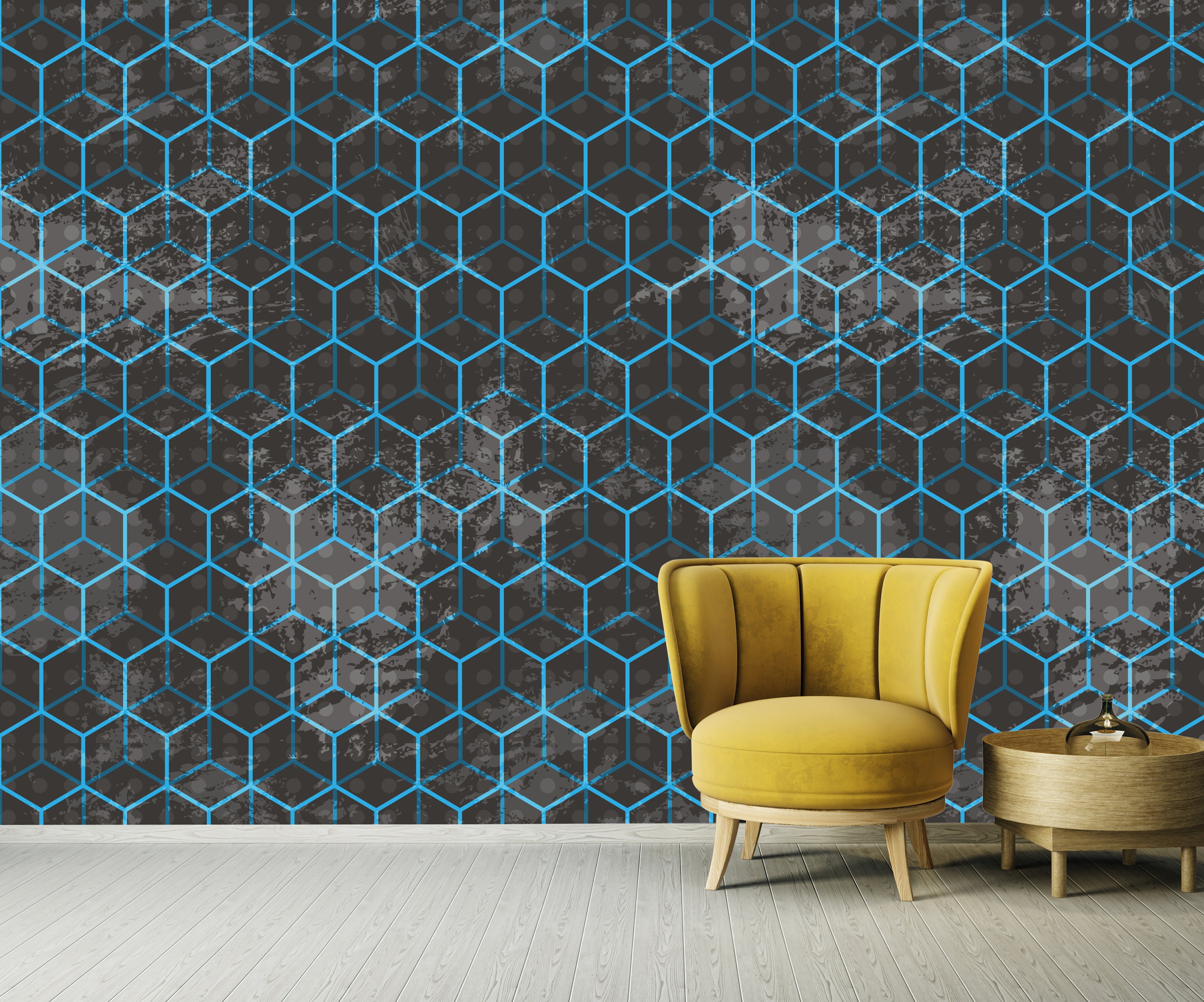 Wall Mural Removable Wallpaper Fabric Textile Modern Home Etsy