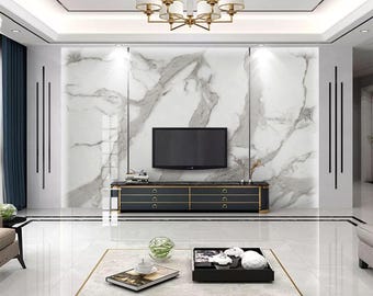Marble Wallpaper Modern Beautiful Wall Mural for Living Room Bedroom Entryway or Cafe (MW9)