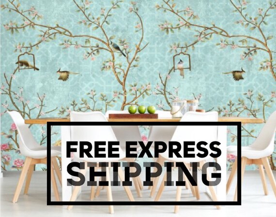 Bird Wall Paper Trees Wall Mural Modern Home Decor For Living Room Bedroom Entryway Cafe