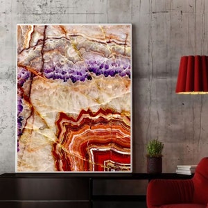 Amethyst Quartz Printable Wall Art, Amethyst Art, Amethyst Decor, Geode Art, Amethyst Art Print, Amethyst Digital Download, Mineral Art