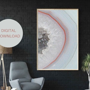 Geode Digital Print Wall Art, Instant Download, Digital Download, Printable Wall Art, Agate Wall Art, Geode Printable