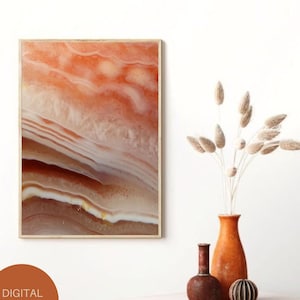 Natural Geode Printable Wall Art, Instant Download, Crystal Home Decor, Geode Art, Agate Wall Art, Geode Digital Download, Crystal Wall Art