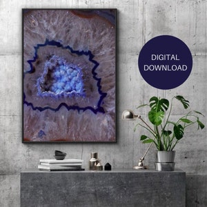 Agate Geode Printable Wall Art, Instant Download, Digital Art Download, Geode Art, Agate Wall Art, Geode Digital Download