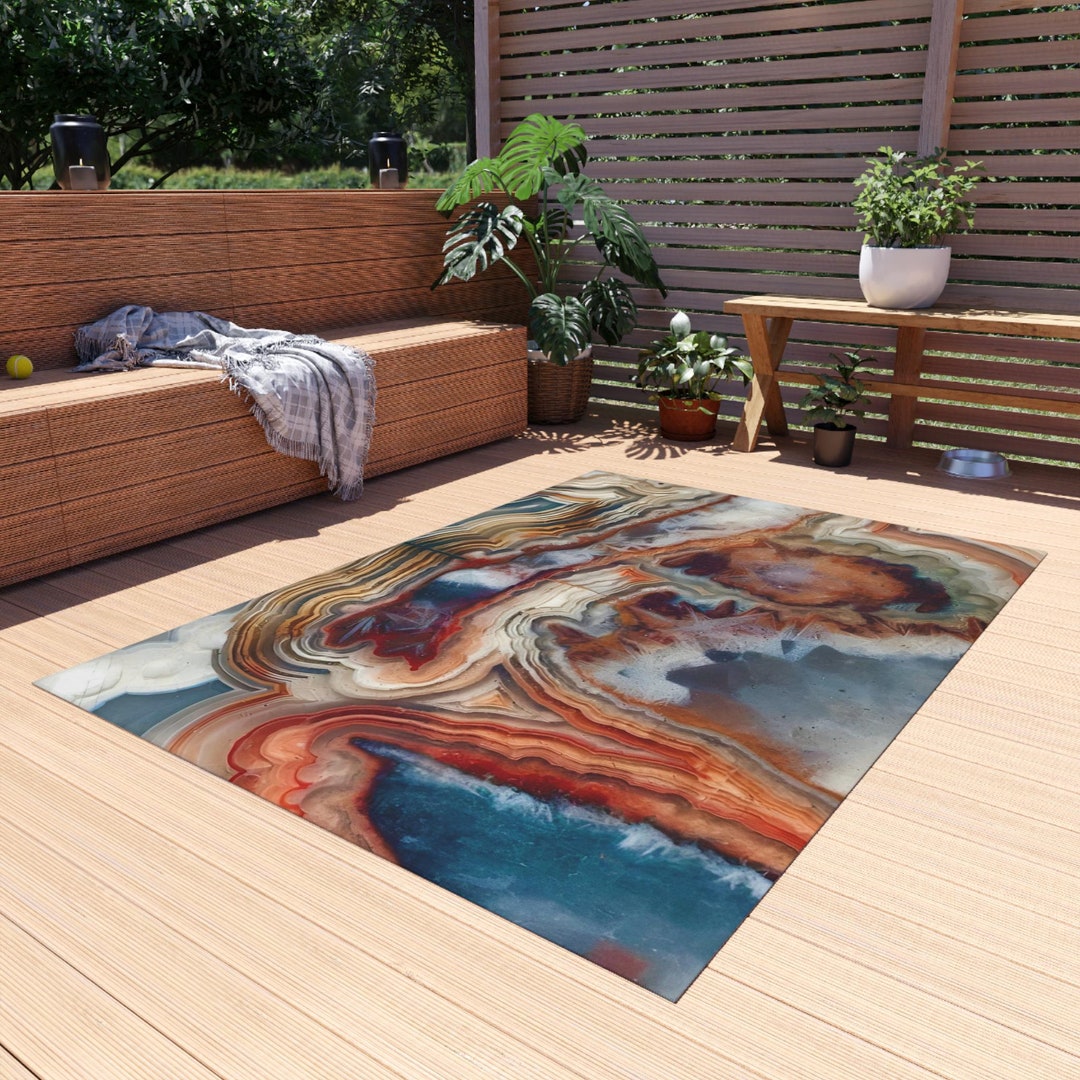 Geode Rug Design Geode Pattern Outdoor Rug - Etsy