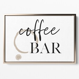 Coffee Bar Sign, Best Seller, Modern Home Decor, Minimalist Art, Inspirational Quote, Large Wall Decor, Coffee, Kitchen Signs, Kitchen Decor