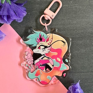 HELLUVA BOSS acrylic keychain, charms Queen Bee