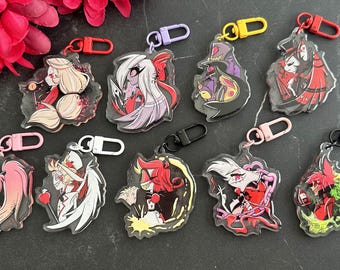 HAZBIN HOTEL acrylic keychain, charms