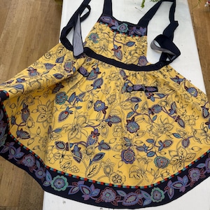 vintage designer lanvin paris Japan apron pinafore