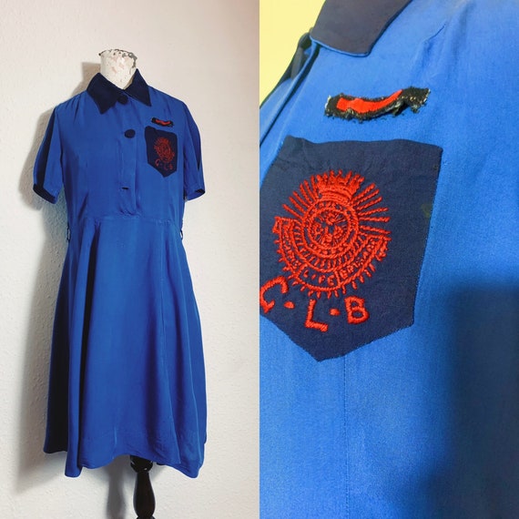 Workwear 1940s girls light brigade dress/uniform w