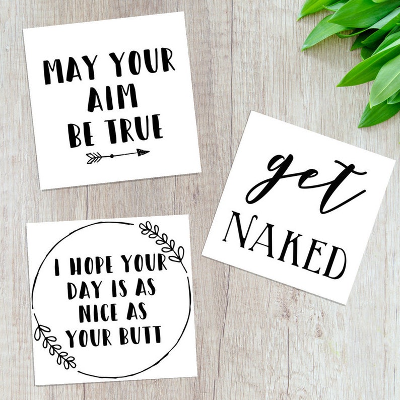 Printable Funny Bathroom Sign Bundle, Bundle of 3 Bathroom Signs, Funny ...