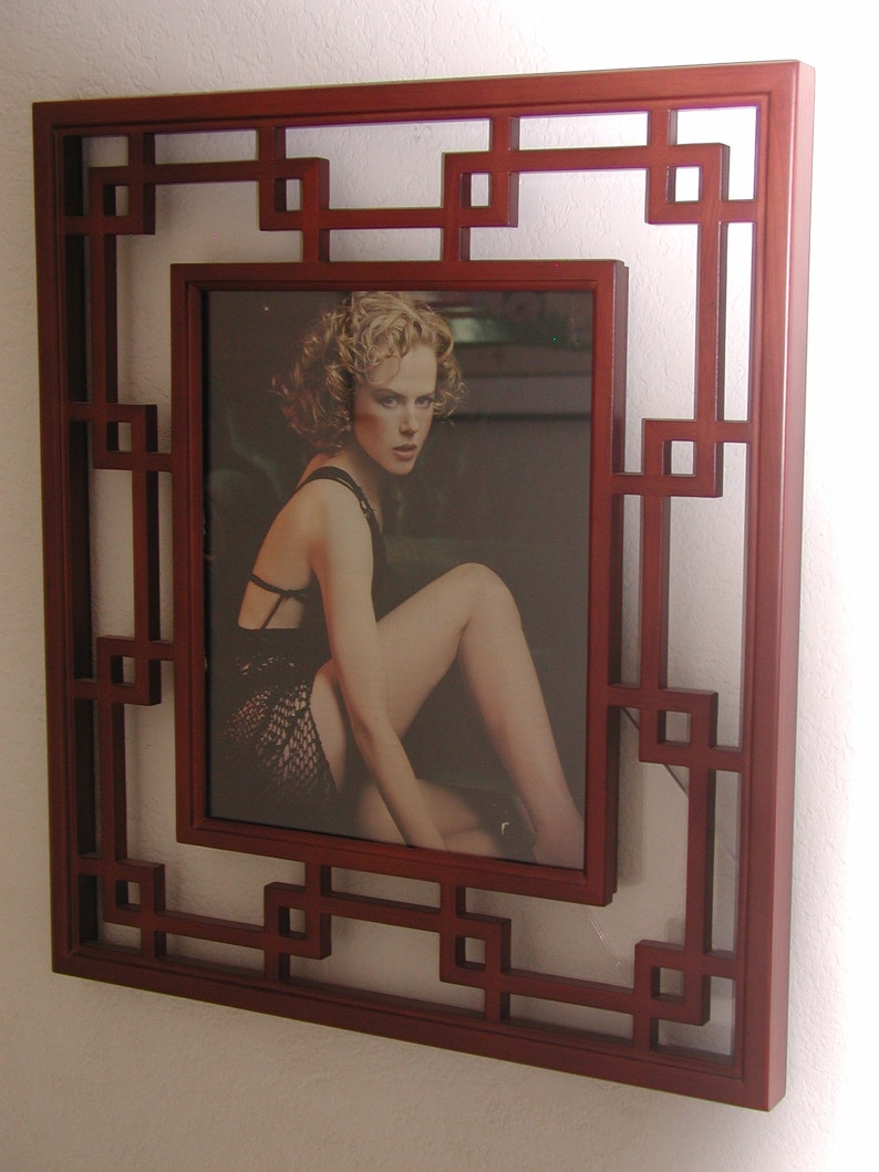 DIY Picture Frame Component of Geometric Lattice Design in Etsy