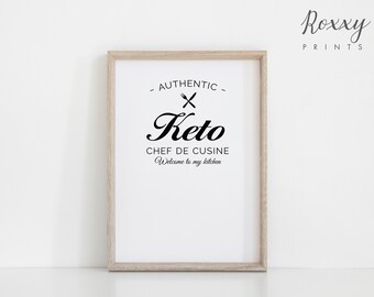 Keto Diet Poster Ketogenic Cooking Print Low Carb Kitchen Art Eating Clean Health Funny Printable Quotes Keto Diet Poster Ketogenic Cooking Print Low Carb Kitchen Art Eating Clean Health Funny Printable Quotes