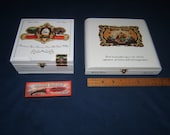 la Galera connecticut chaveta Bellas artes figurado cigar wood boxes high quality Lot 2 and free gift