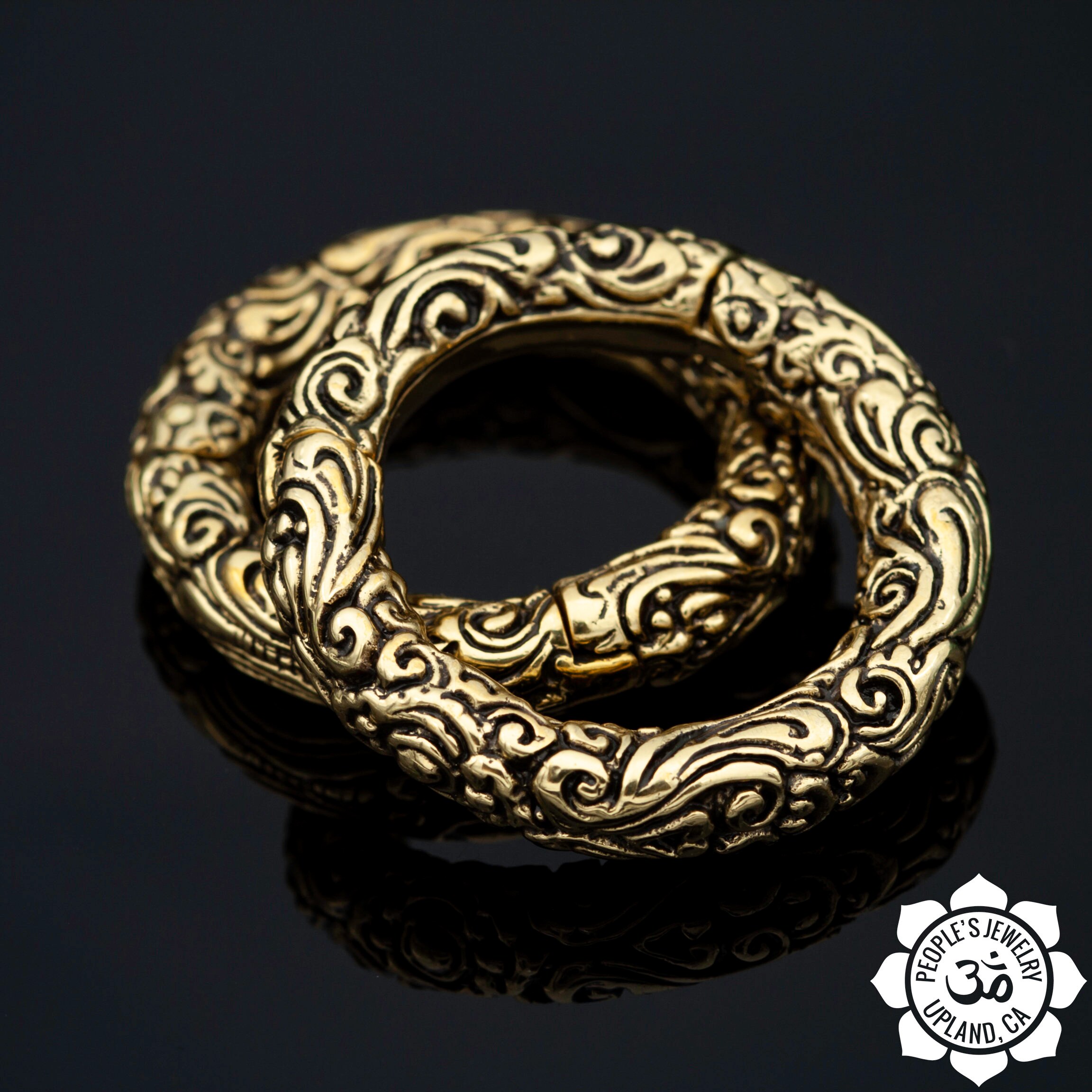 Brass Hinged Rings White and Yellow Brass 2g or 6mm Etsy