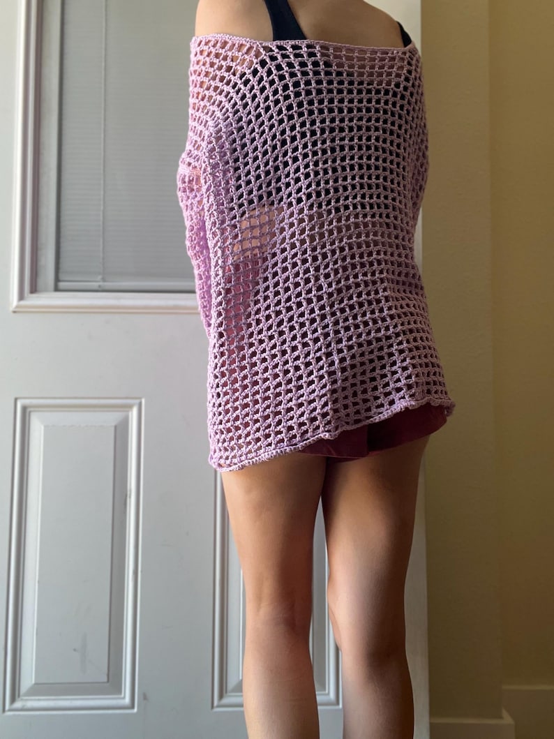 Crochet Beach Cover Up Pattern PDF | Open Weave Dress Pattern | Summer Swim Cover Up Crochet Pattern | Instant Download image 4