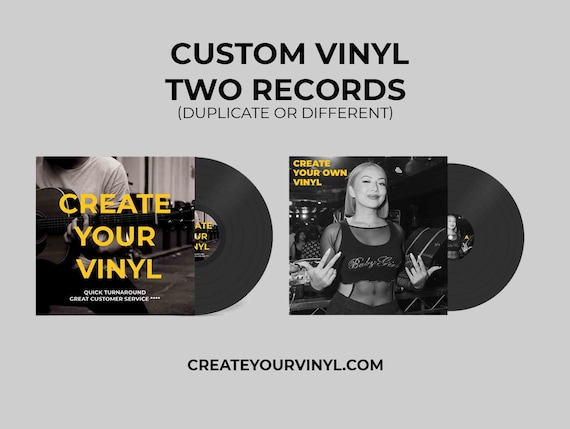 Custom Vinyl Record Set: Two 12-Inch LPs with Full-Color Artwork