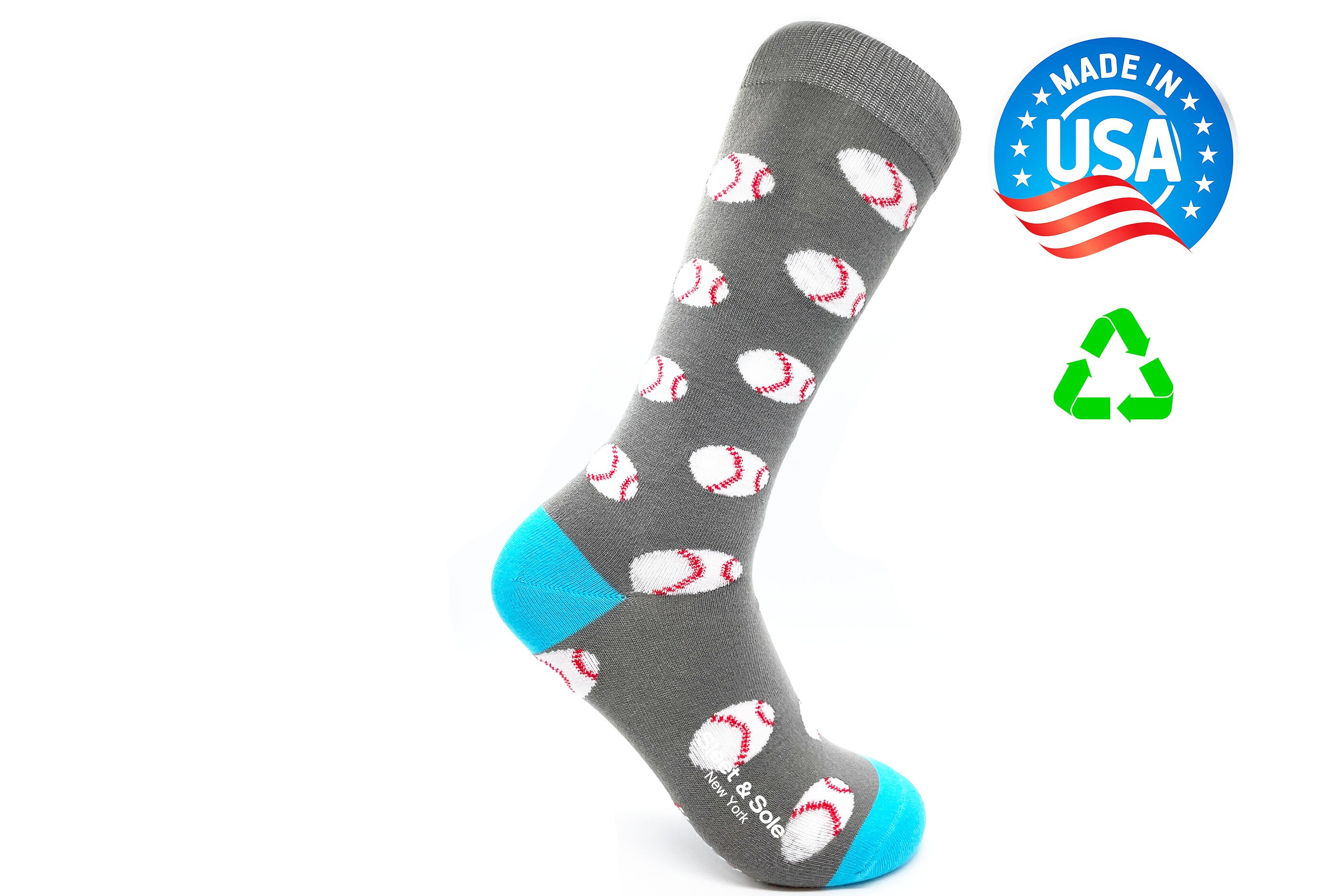 Baseball Socks / 100 Made in USA / Eco Friendly / Baseball Etsy