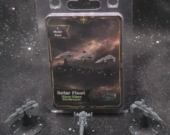 Solar Fleet Viper-Class Scout Squadron – Resin Space Fleet Miniatures – Fleet Scale Reconnaissance Craft