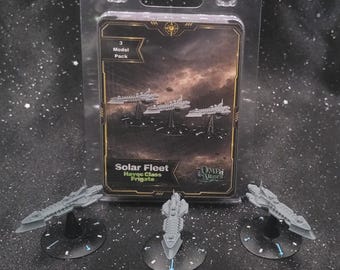 Solar Fleet Havoc-Class Cruiser Squadron – Resin Space Fleet Miniatures – Fleet Scale Warship Expansion