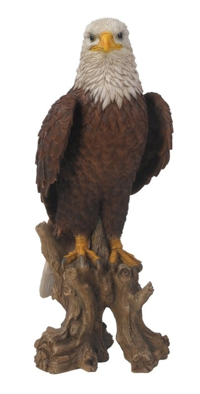 Eagle Bald Eagle on Stump Statue For Home and Garden Decor Etsy