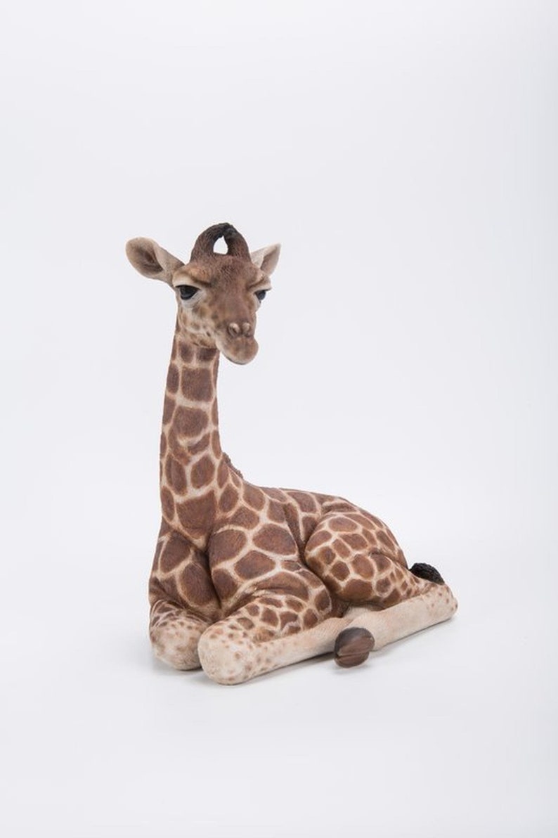 Baby Giraffe Laying Down Giraffe Statue for Home Decor - Etsy