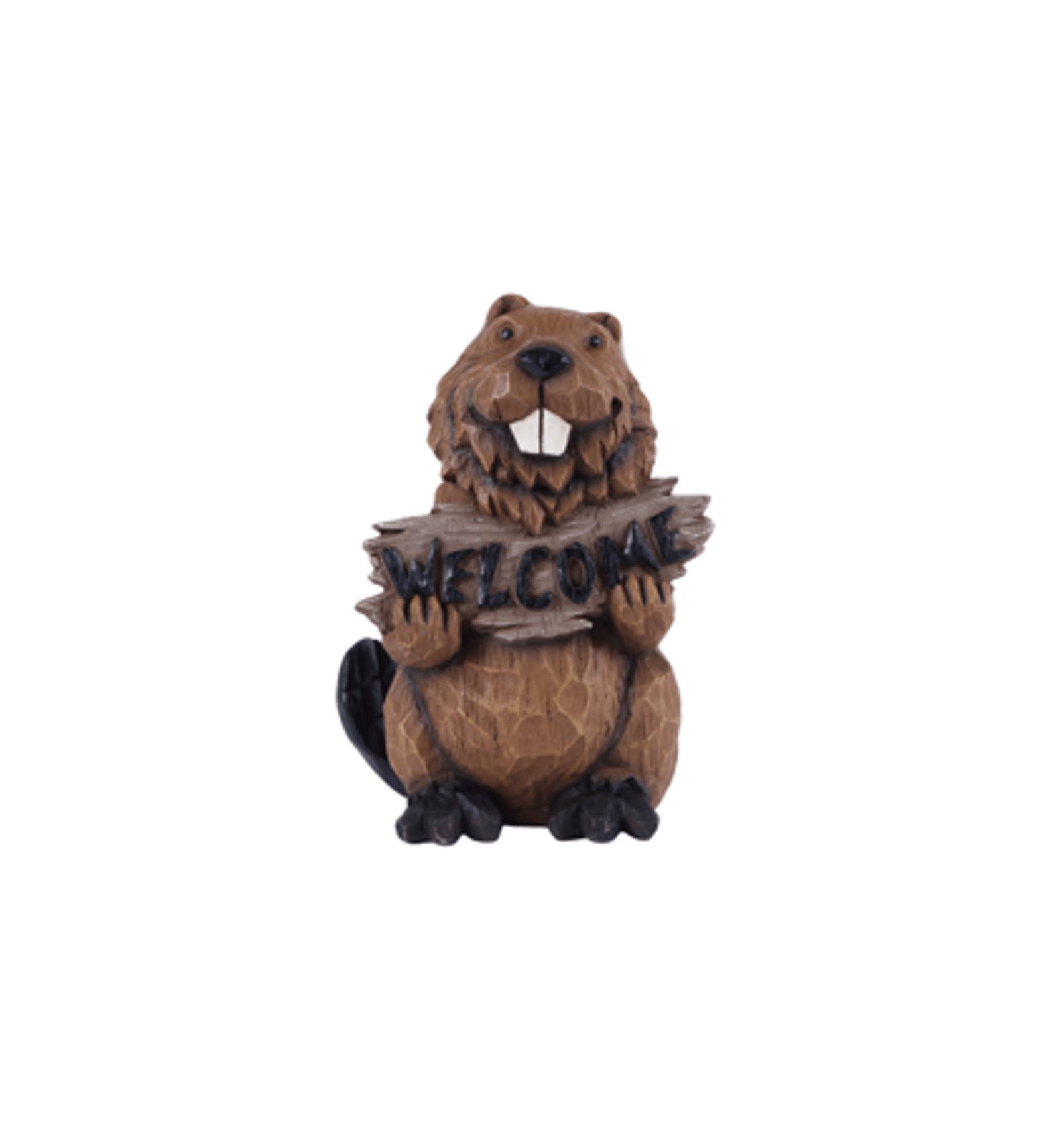 Beaver Sign Statue Outdoor Garden Sculpture Front Etsy