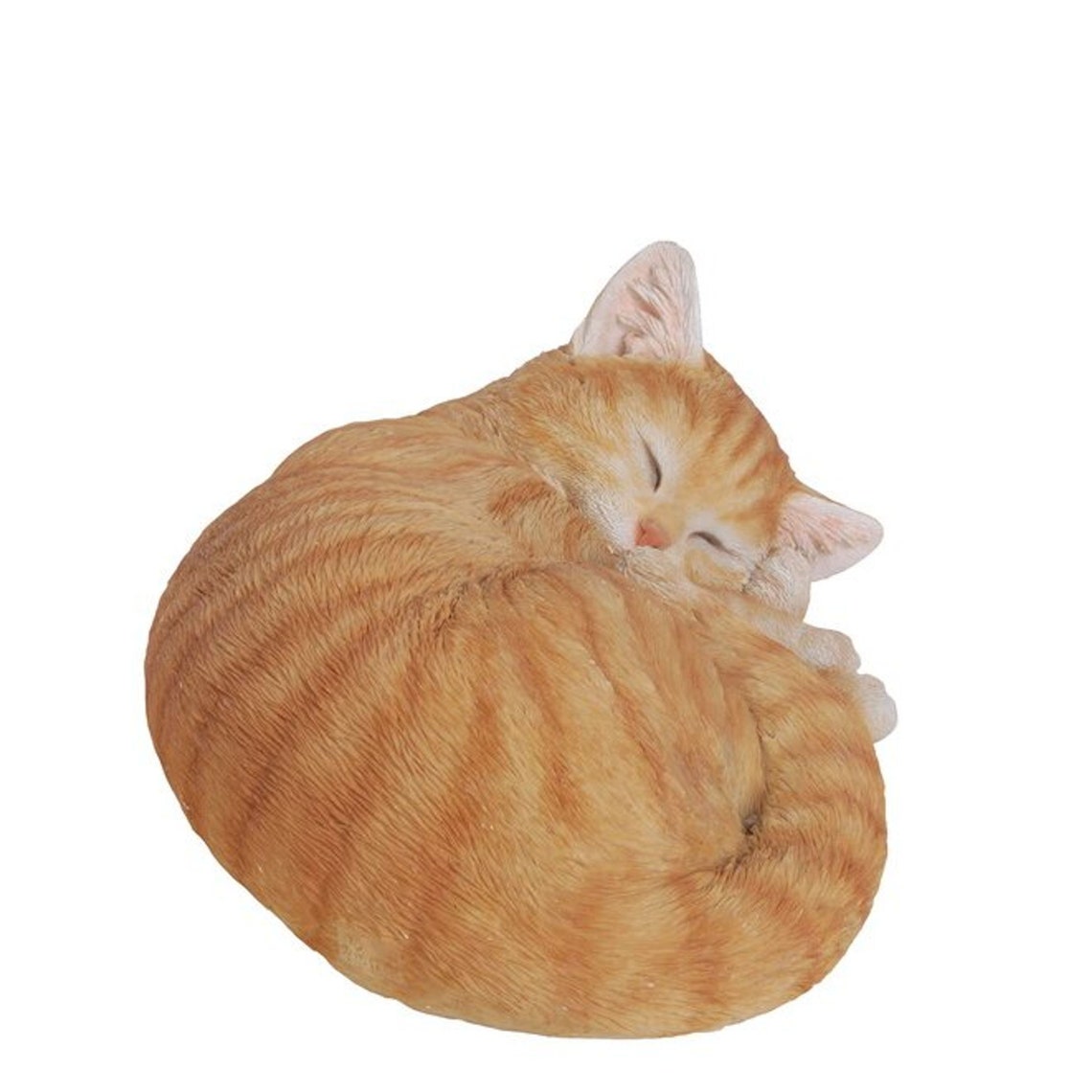orange cat statue
