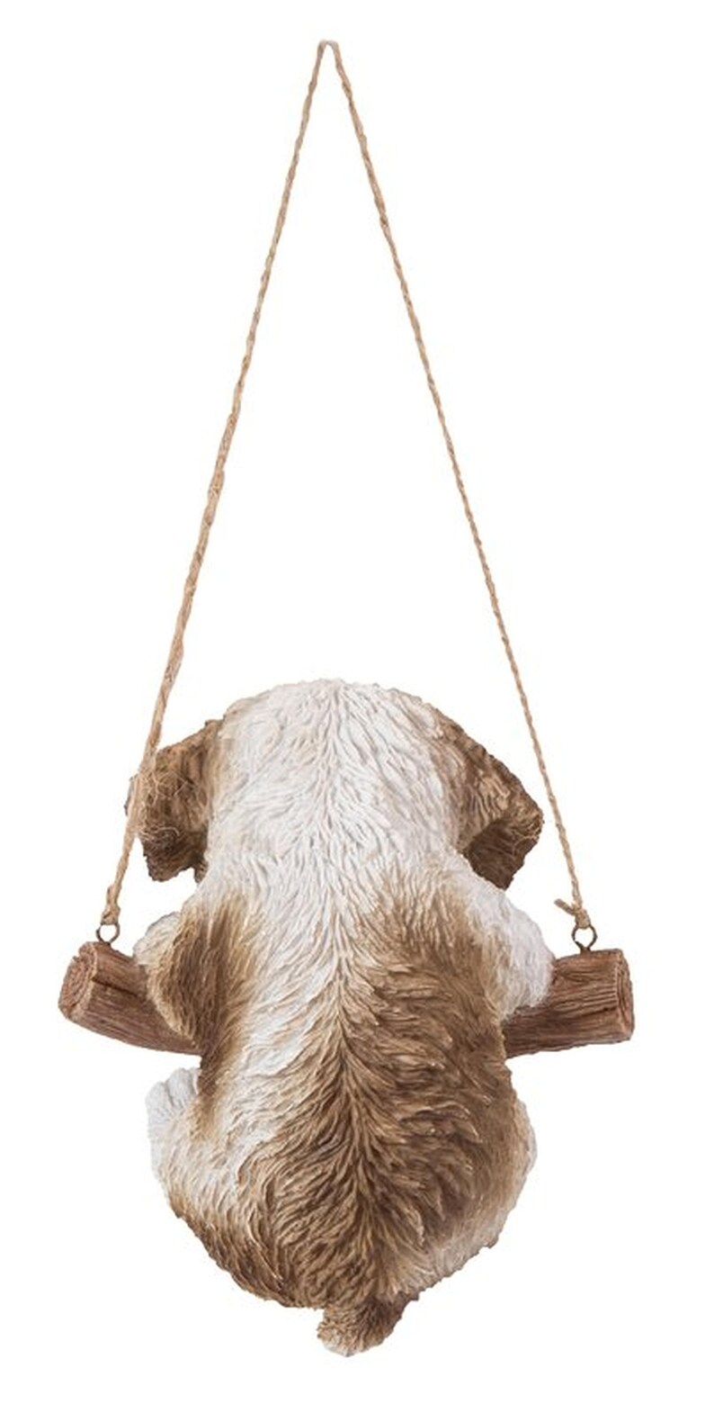 Shih Tzu Realistic Lifelike Figurine Hanging Shih Tzu Puppy Statue For Home and Garden Decor