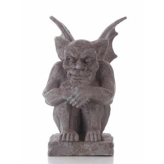 Gargoyle Statue For Garden Decor Outdoor Statues Garden Etsy