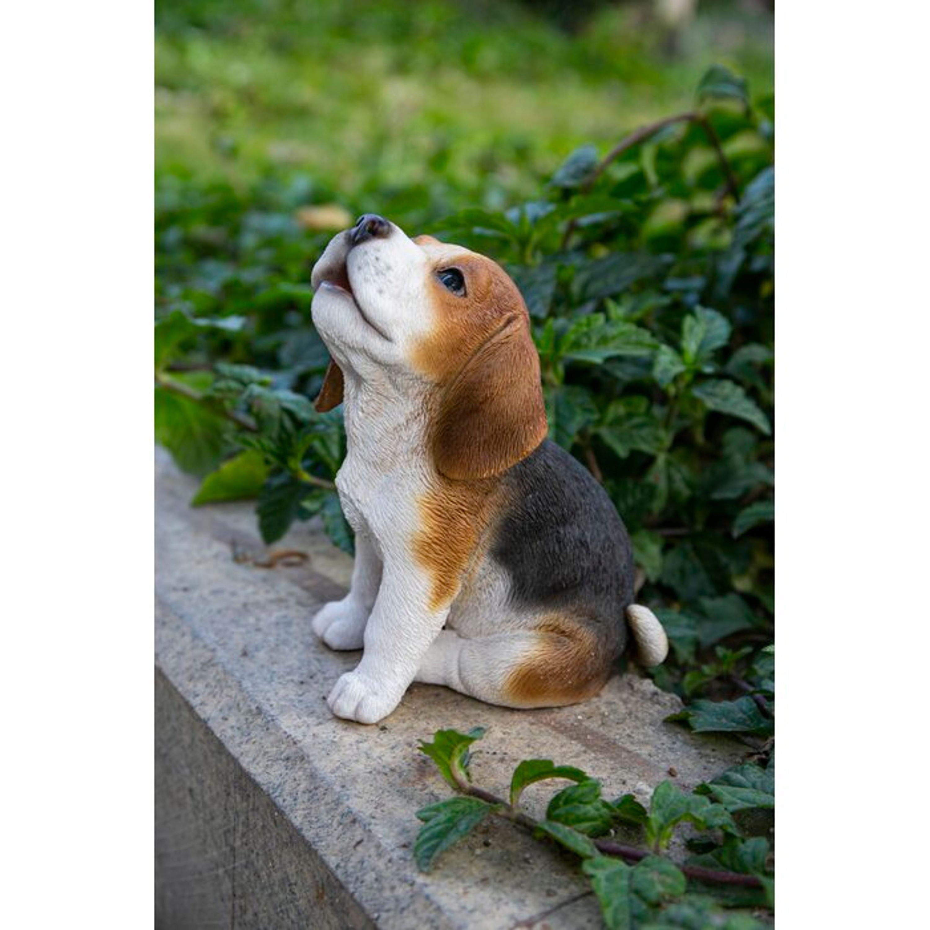 Beagle Puppy Howling Statue Outdoor Garden Ornament Etsy