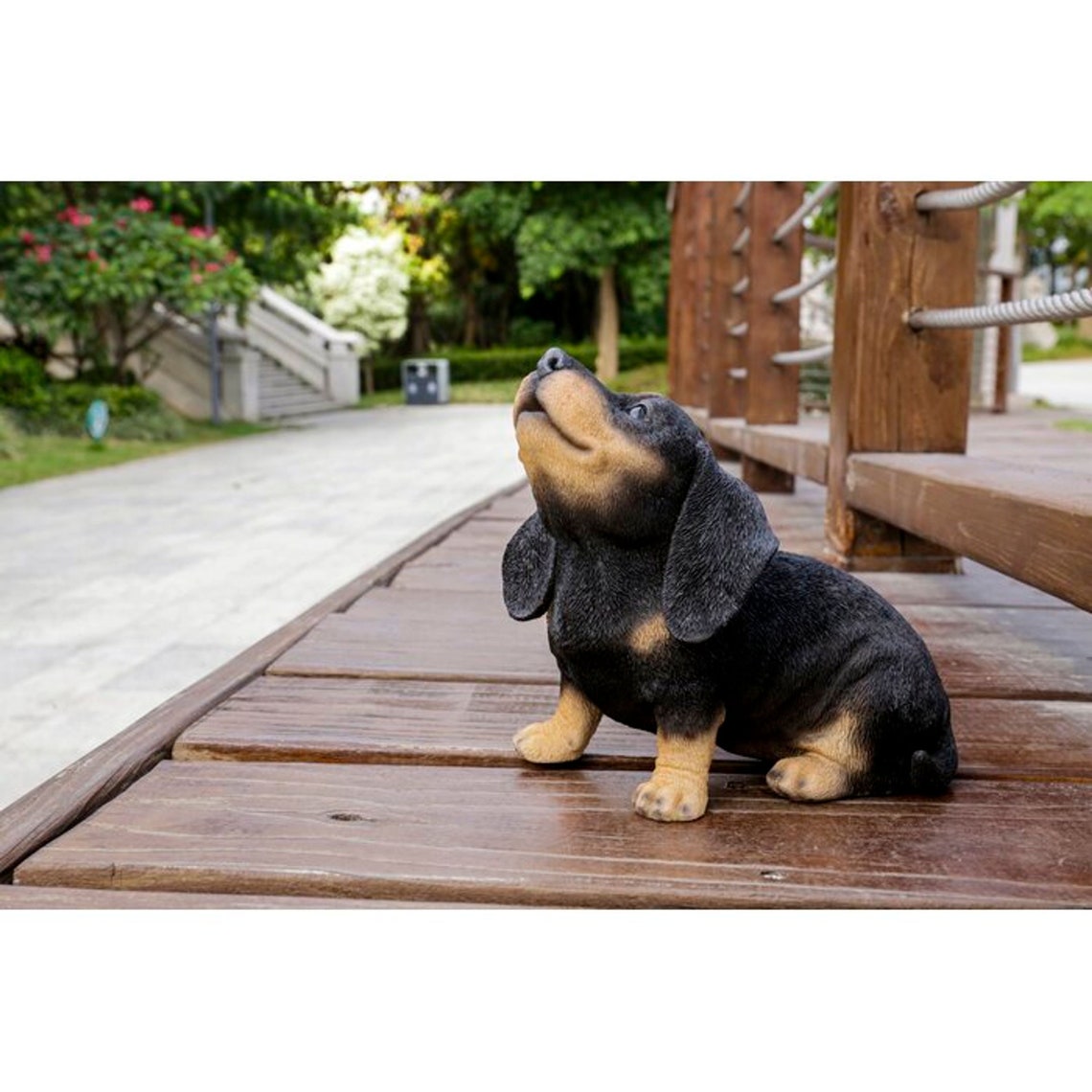 Dachshund Puppy Howling Garden Gnome Statue Home Décor Etsy