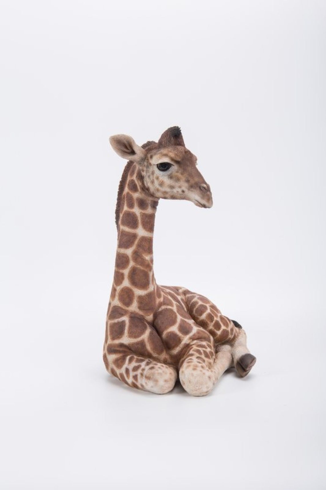 Baby Giraffe Laying Down Giraffe Statue for Home Decor Etsy