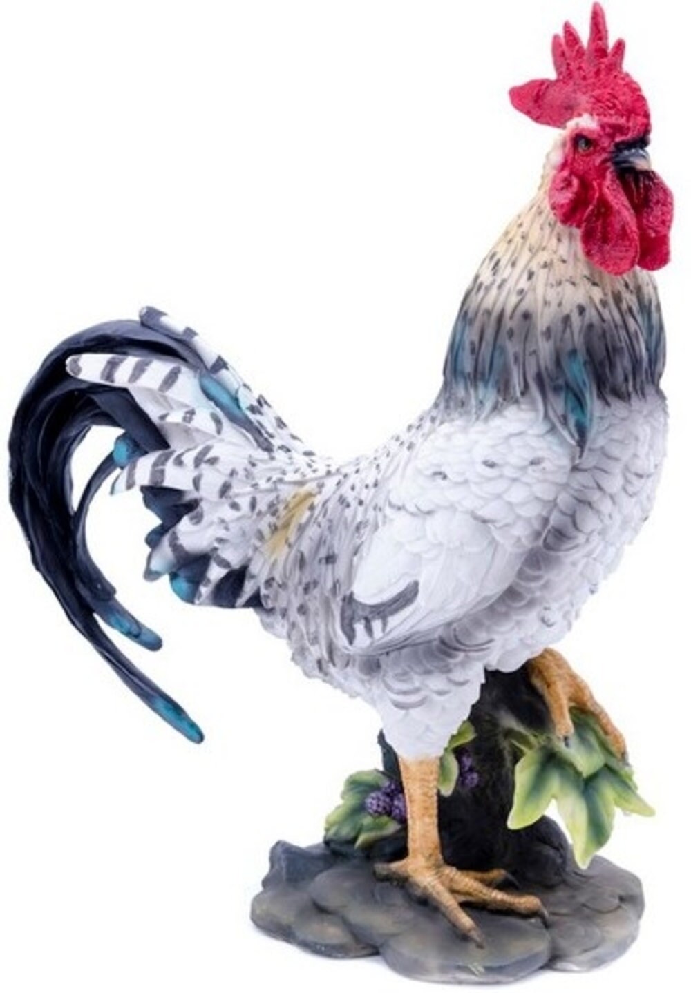Rooster Black/White Home And Garden Decor Statue Etsy