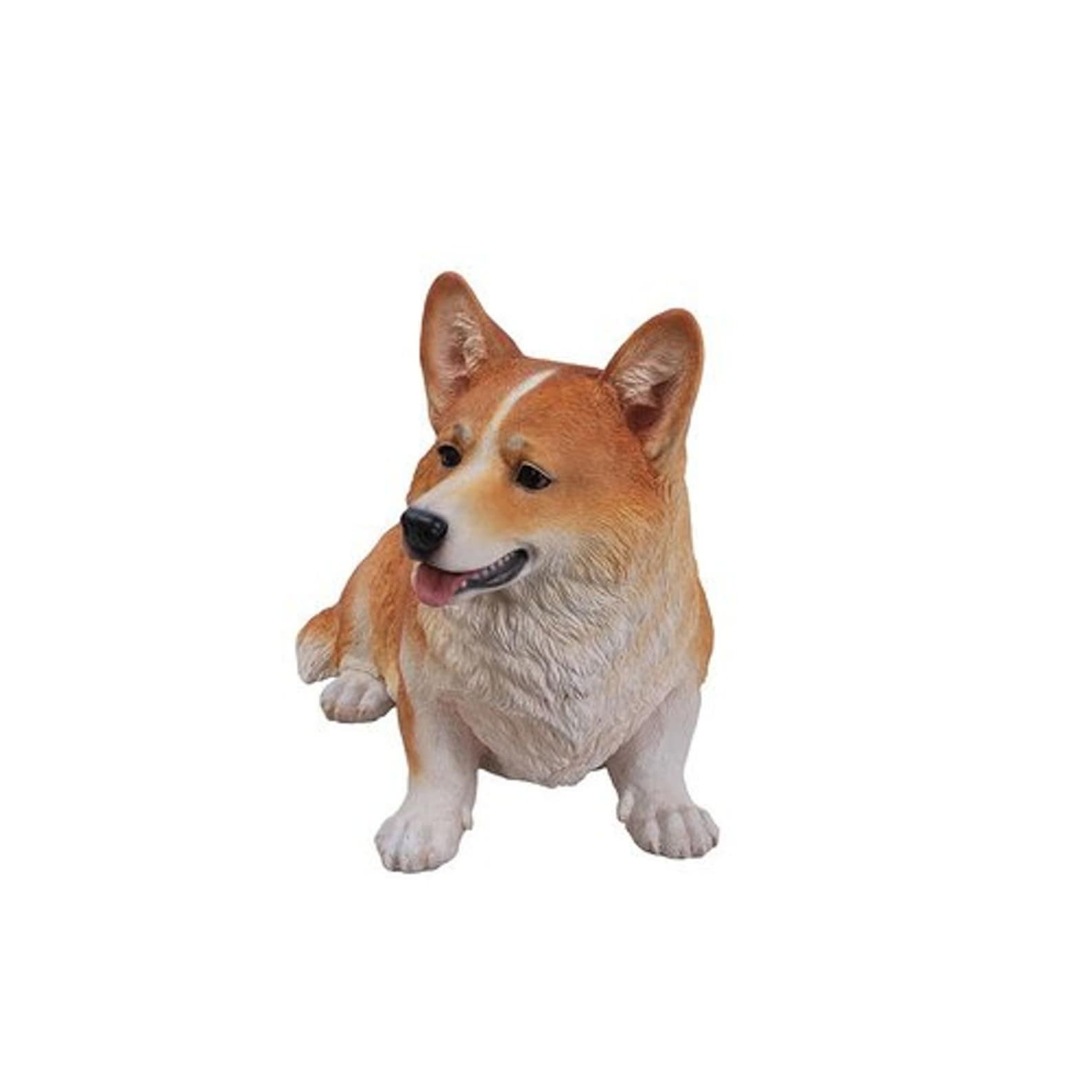 outdoor corgi statue