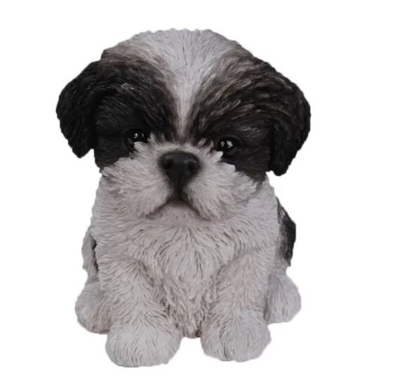 Shih Tzu Puppy Statue For Home Decor Garden Outdoor - Shih Tzu Garden Statue Uk Shih Tzu Puppy Statue For Home Decor Garden Outdoor - Shih Tzu Garden Statue Uk