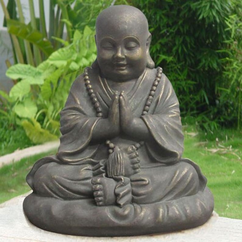 Peaceful Baby Buddha Garden Decor Calming Outdoor Etsy UK
