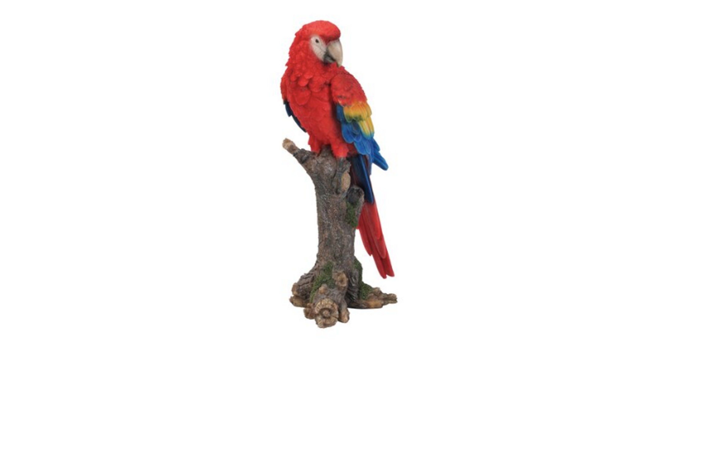 Xiayizhan Patio Home Garden Hanging Macaw Parrot Perching on Branch in Metal Round Ring Figurine Sculpture Nature Lovers Tropical Bird Collectors Decor Xiayizhan Patio Home Garden Hanging Macaw Parrot Perching on Branch in Metal Round Ring Figurine Sculpture Nature Lovers Tropical Bird Collectors Decor
