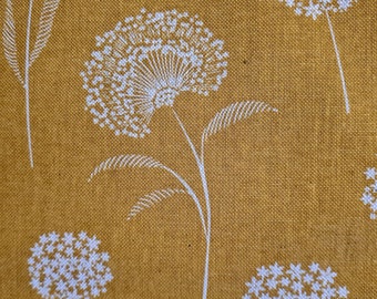 Fabric by the meter Cotton easy to care for "Dandelion" Dandelion saffron yellow