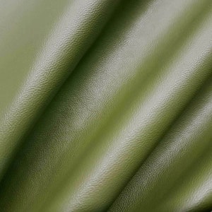 Sold by the meter artificial leather nappa reed green furniture cover