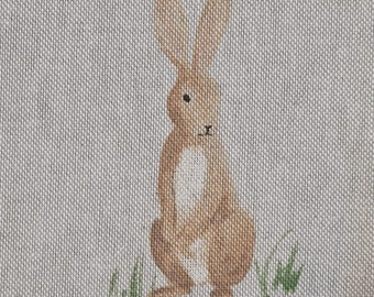 Fabric cotton fabric natural "Bunnies" natural Easter