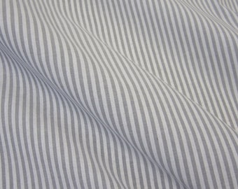 Tela tela algodon gris rayas blancas 4