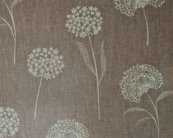 Fabric Cotton easy to care for "Dandelion" dandelion taupe natural