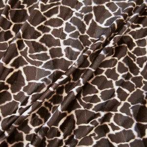 Stoff Giraffen Fell Fellimitat weich Karneval Neu