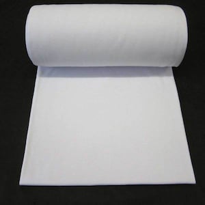 Cuff fabric jersey tubular fabric white Ökotex