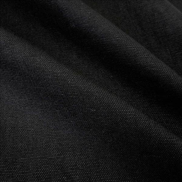 Stoff Baumwolle Meterware Panama Canvas schwarz