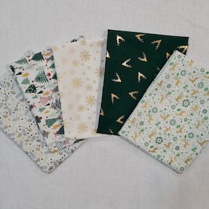 Fabric package Christmas &quot;Winter Forest&quot; Advent calendar patchwork 50 cm x 70 cm