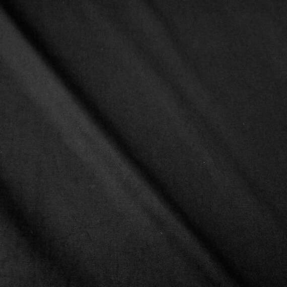 Stoff Baumwolle Meterware Panama Canvas schwarz - Main Image