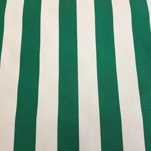Sold by the meter awning fabric stripes green white stable