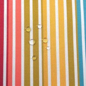 FabricFabric Outdoor fabric Dralon stripes colorful &quot;Caribe&quot;water-repellent lightfast